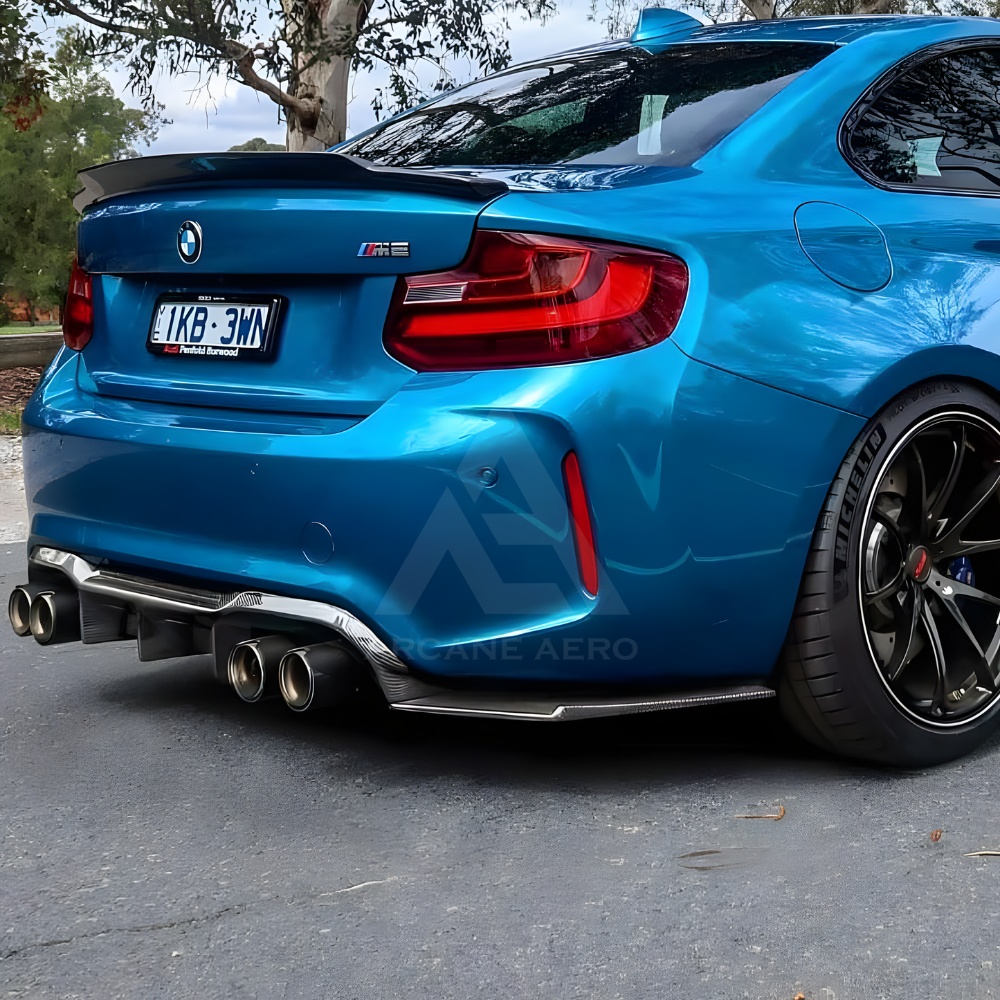 BMW F87 M2 CARBON FIBRE MTC STYLE ARCANE AERO DIFFUSER