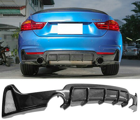 BMW F32 CARBON FIBER M-TEK ARCANE AERO STYLE DIFFUSER (DUEL OUTLET)