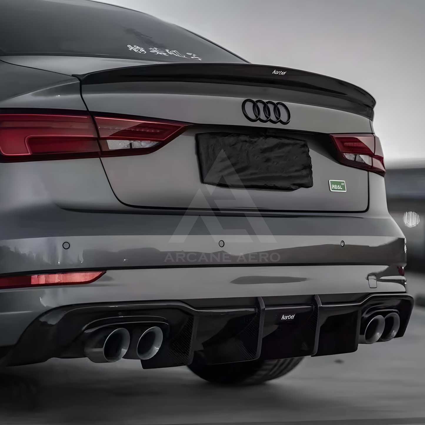 AUDI S3 (8V.2) SEDAN ARCANE AERO STYLE CARBON FIBRE DIFFUSER