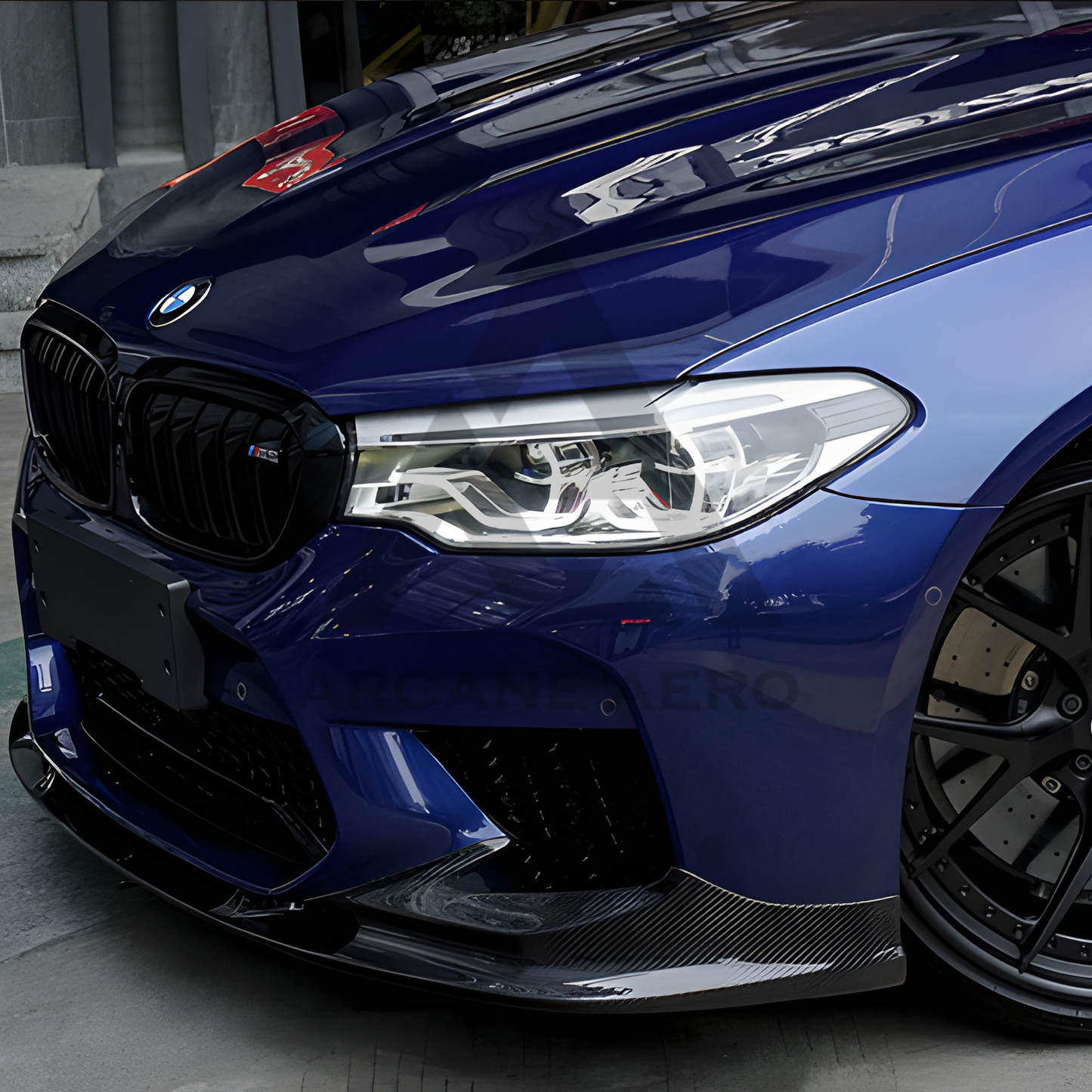 BMW F90 M5 (LCI) 3D STYLE CARBON FIBER ARCANE AERO FRONT SPOILER