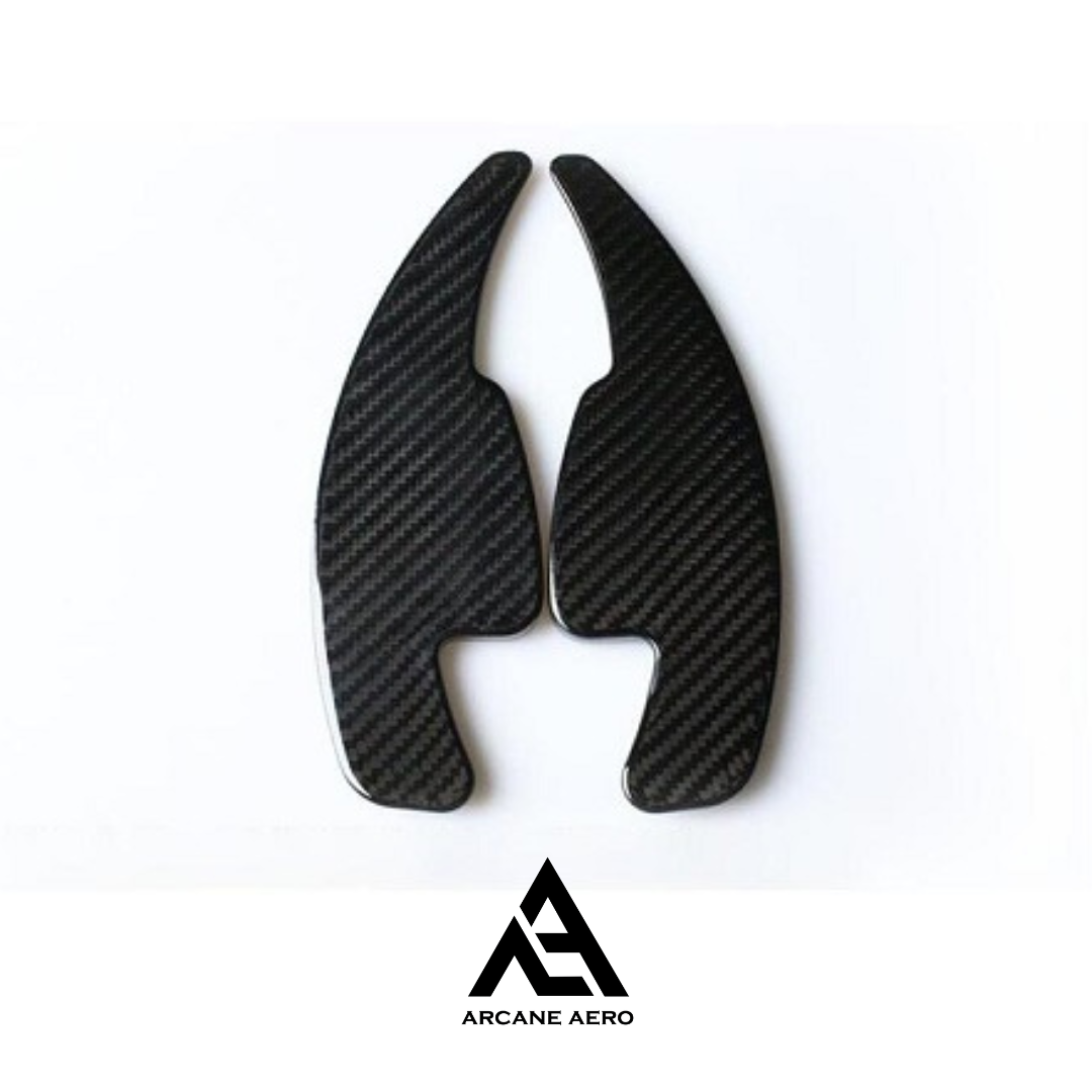 AUDI (MQB GENERATION) 100% GENUINE CARBON FIBRE ARCANE AERO BATMAN DSG PADDLE EXTENSIONS