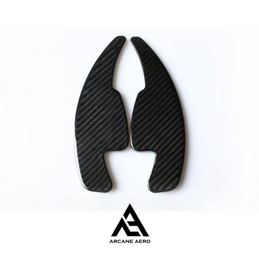 AUDI (MQB GENERATION) 100% GENUINE CARBON FIBRE ARCANE AERO BATMAN DSG PADDLE EXTENSIONS