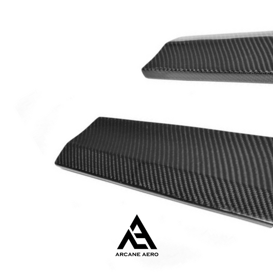 AUDI 8V/8V.2 CARBON FIBRE ARCANE AERO SIDE SKIRT EXTENSIONS