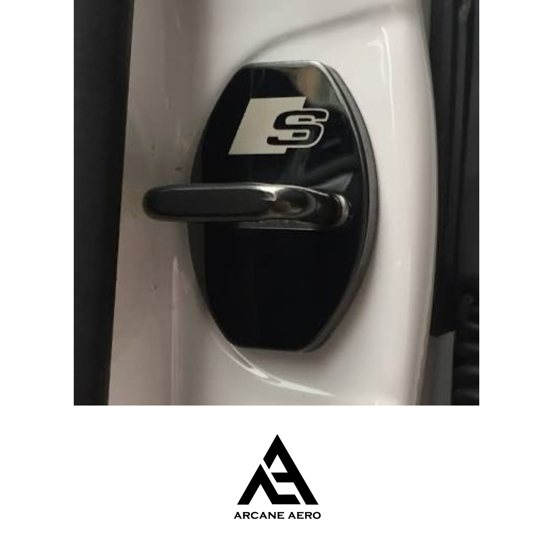 AUDI ARCANE AERO DOOR HINGE LOCK STRIKERS COVERS