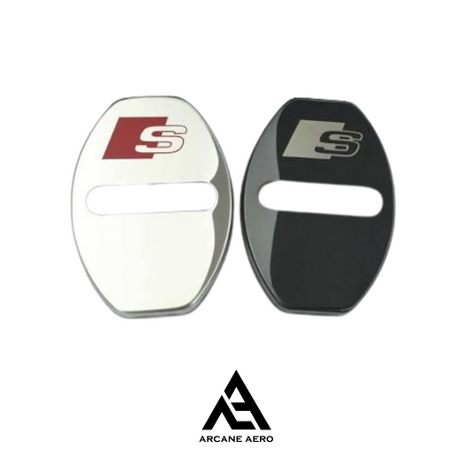 AUDI ARCANE AERO DOOR HINGE LOCK STRIKERS COVERS