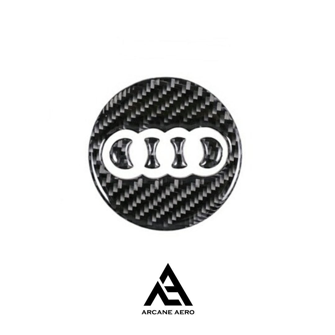 AUDI CARBON FIBRE STEERING WHEEL TRIM