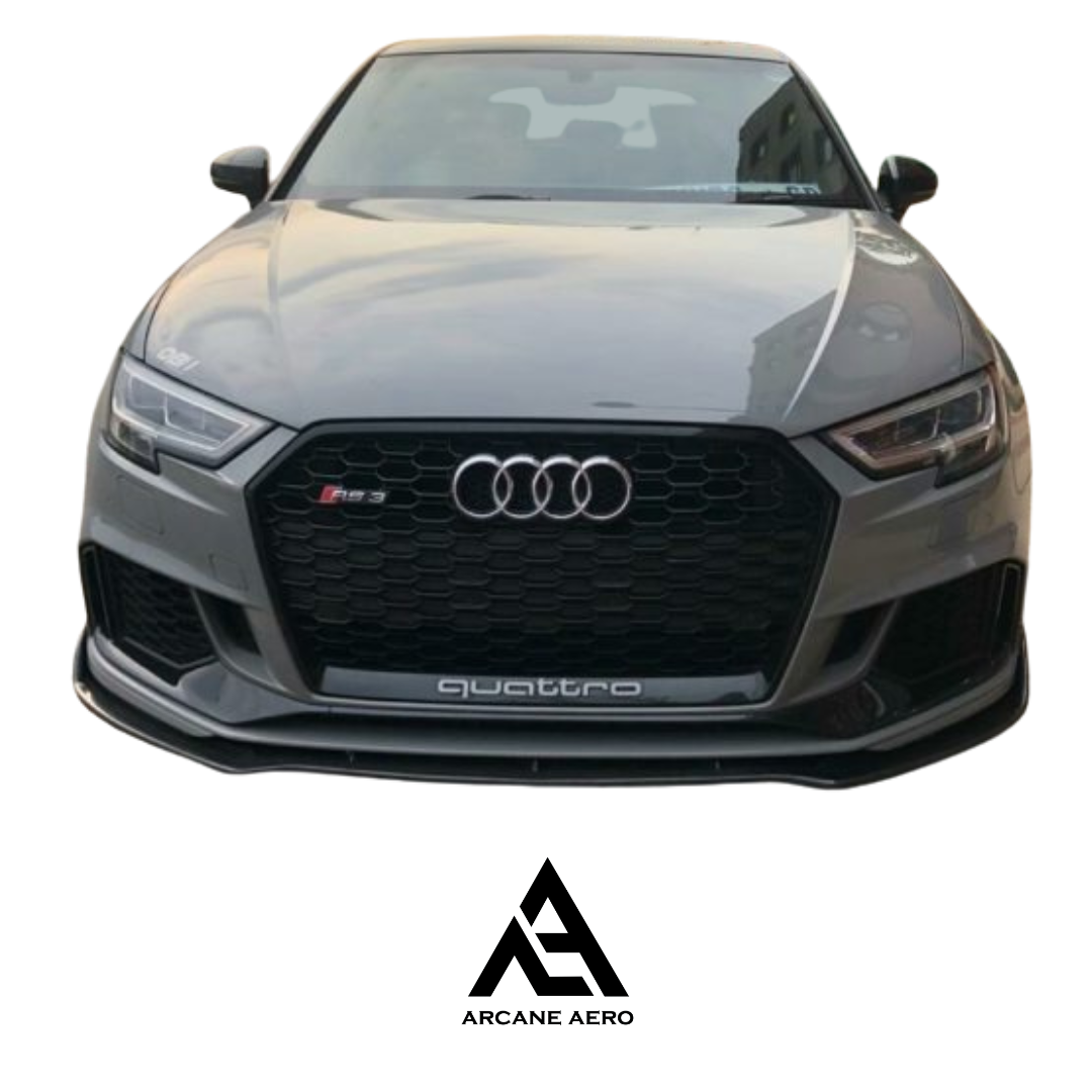 AUDI RS3 8V.2 REIGER STYLE ARCANE AERO CARBON FIBRE FRONT SPOILER