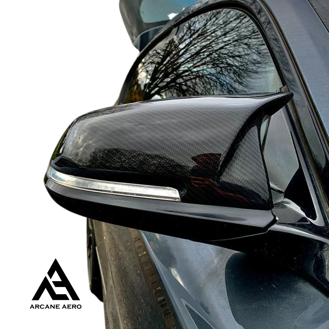 BMW F, G & Z SERIES M STYLE CARBON FIBER ARCANE AERO MIRROR CAPS