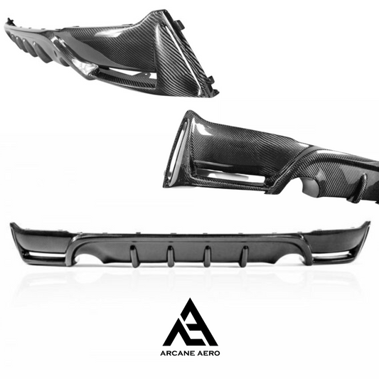 BMW F22 (2-SERIES) EXO STYLE ARCANE AERO CARBON FIBRE DIFFUSER