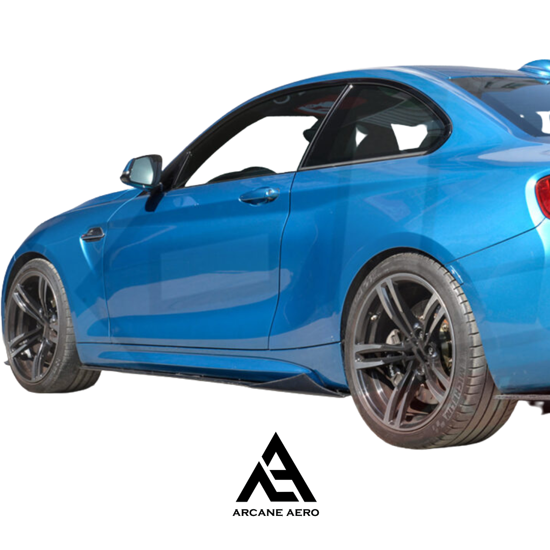 BMW F22 (2-SERIES) MTC STYLE GLOSS BLACK ARCANE AERO SIDE SKIRTS