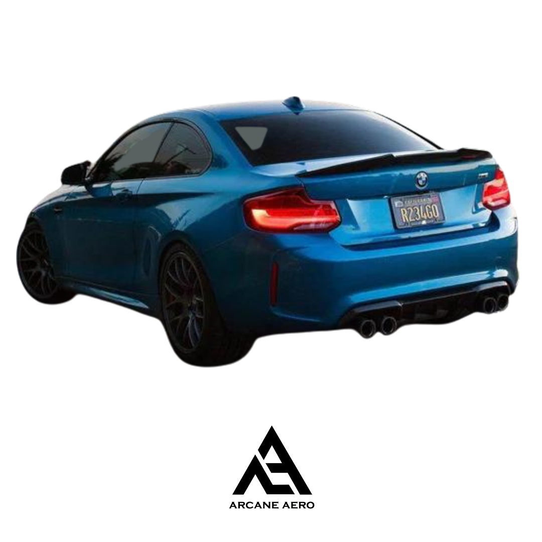 BMW F22 M STYLE CARBON FIBER ARCANE AERO BOOT SPOILER