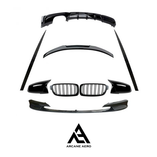 BMW F30 (3-SERIES) PERFORMANCE STYLE ARCANE AERO GLOSS BLACK BODYKIT