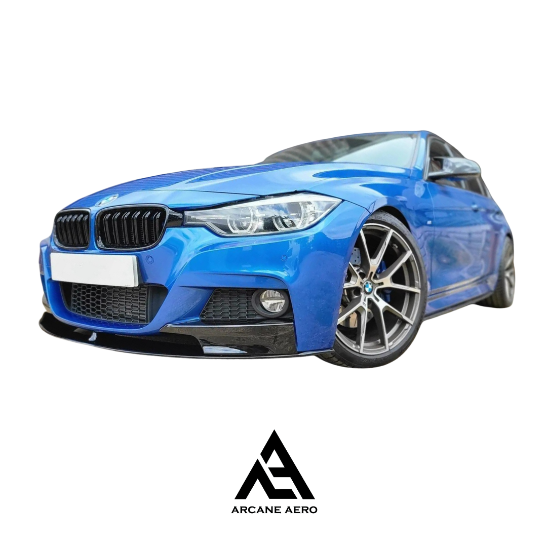 BMW F30 PERFORM STYLE ARCANE AERO CARBON FIBER FRONT SPOILER
