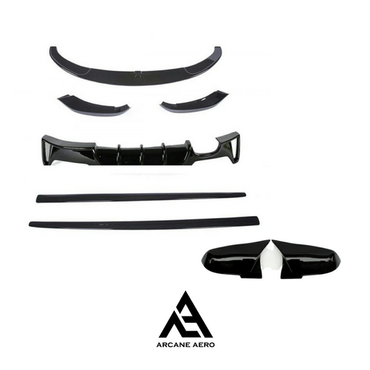BMW F32 (4-SERIES) PERFORMANCE STYLE ARCANE AERO GLOSS BLACK BODYKIT