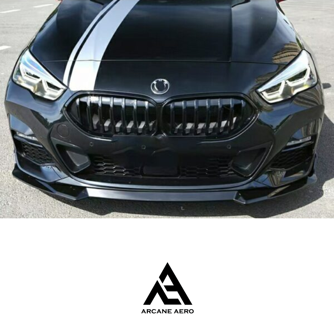 BMW F44 (2-SERIES) CS STYLE ARCANE AERO GLOSS BLACK FRONT SPOILER