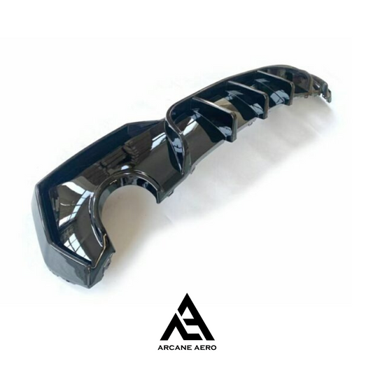 BMW G22 (4-SERIES) MP STYLE GLOSS ARCANE AERO BLACK DIFFUSER