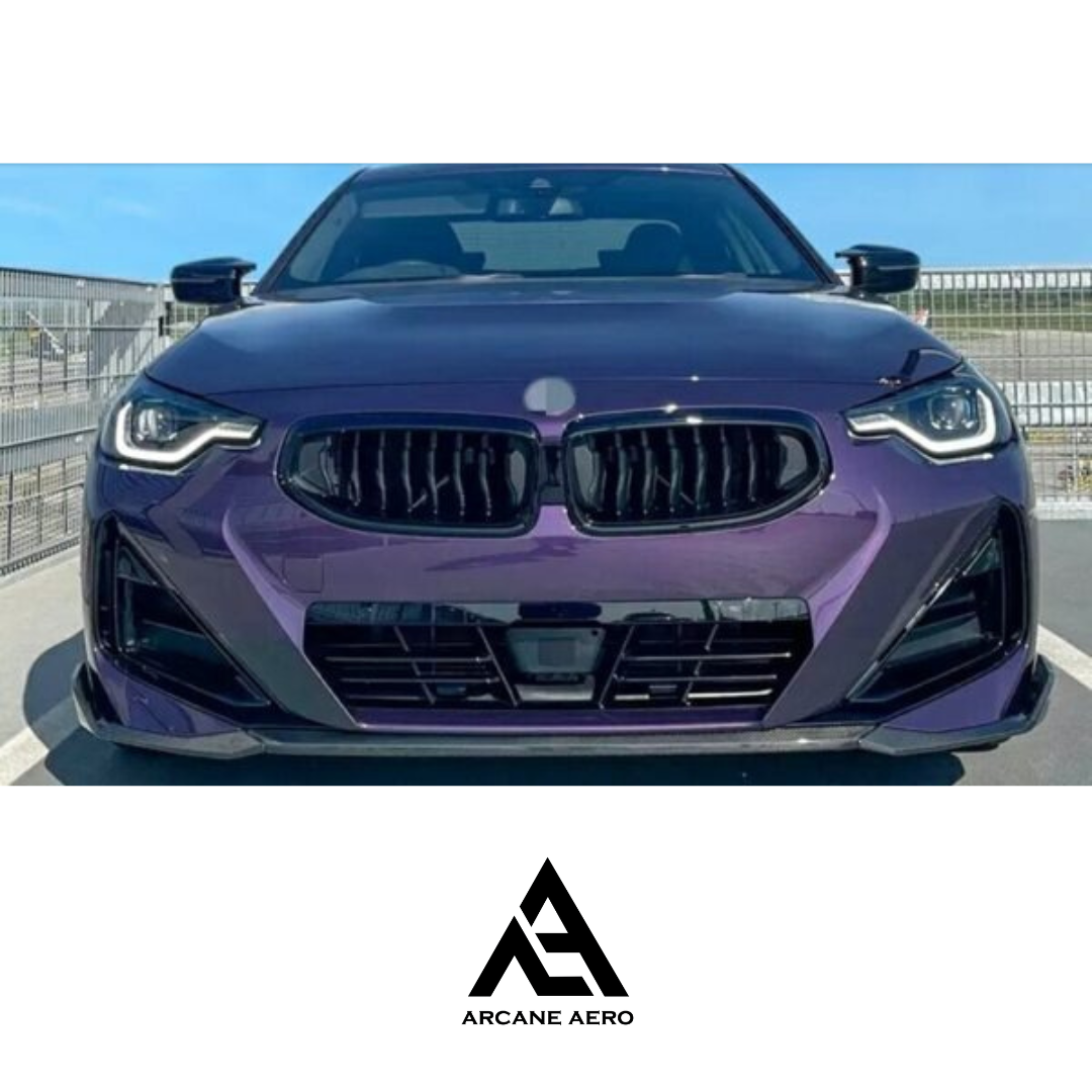 BMW G42 (2-SERIES) DRY CARBON FIBER ARCANE AERO MP STYLE FRONT SPOILER