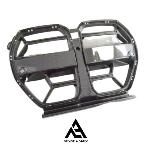 BMW G80 M3 (3-SERIES) DRY CARBON ARCANE AERO FIBRE CSL STYLE GRILLE