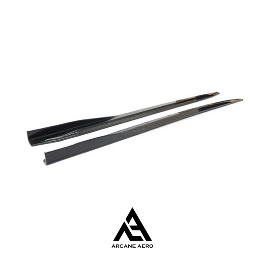 BMW G80 M3 (3-SERIES) DRY CARBON FIBRE AERO STYLE SIDE SKIRT EXTENSIONS