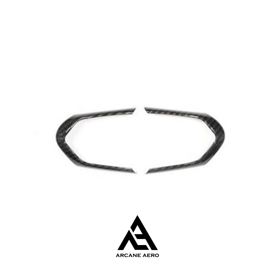 BMW M SERIES F80 F82 F83 F87 M2 M3 M4 ARCANE AERO -STYLE CARBON FIBRE STEERING WHEEL CORNER TRIM