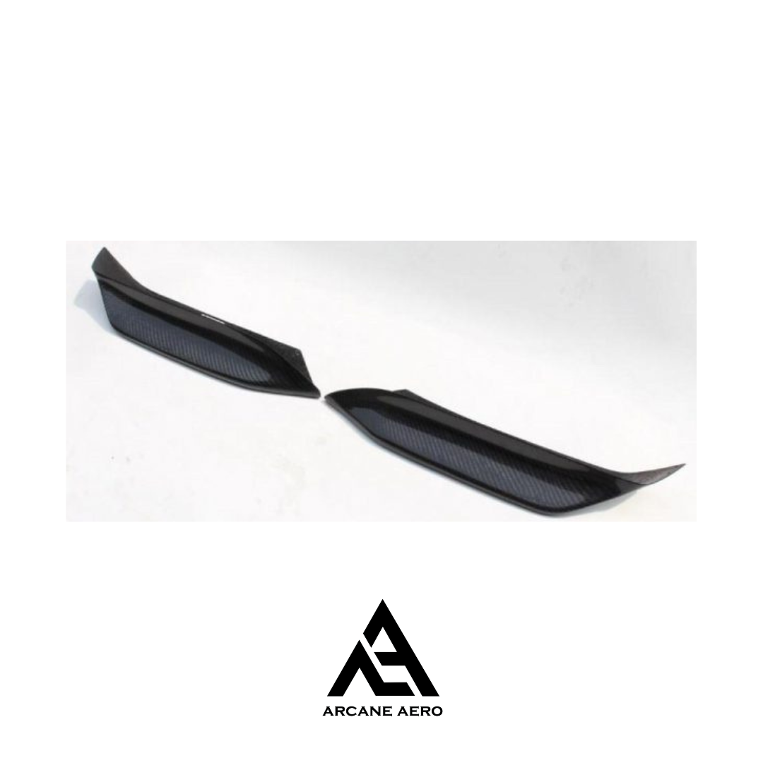 BMW M3 (F80) DRY CARBON FIBER ARCANE AERO FRONT BUMPER INSERTS