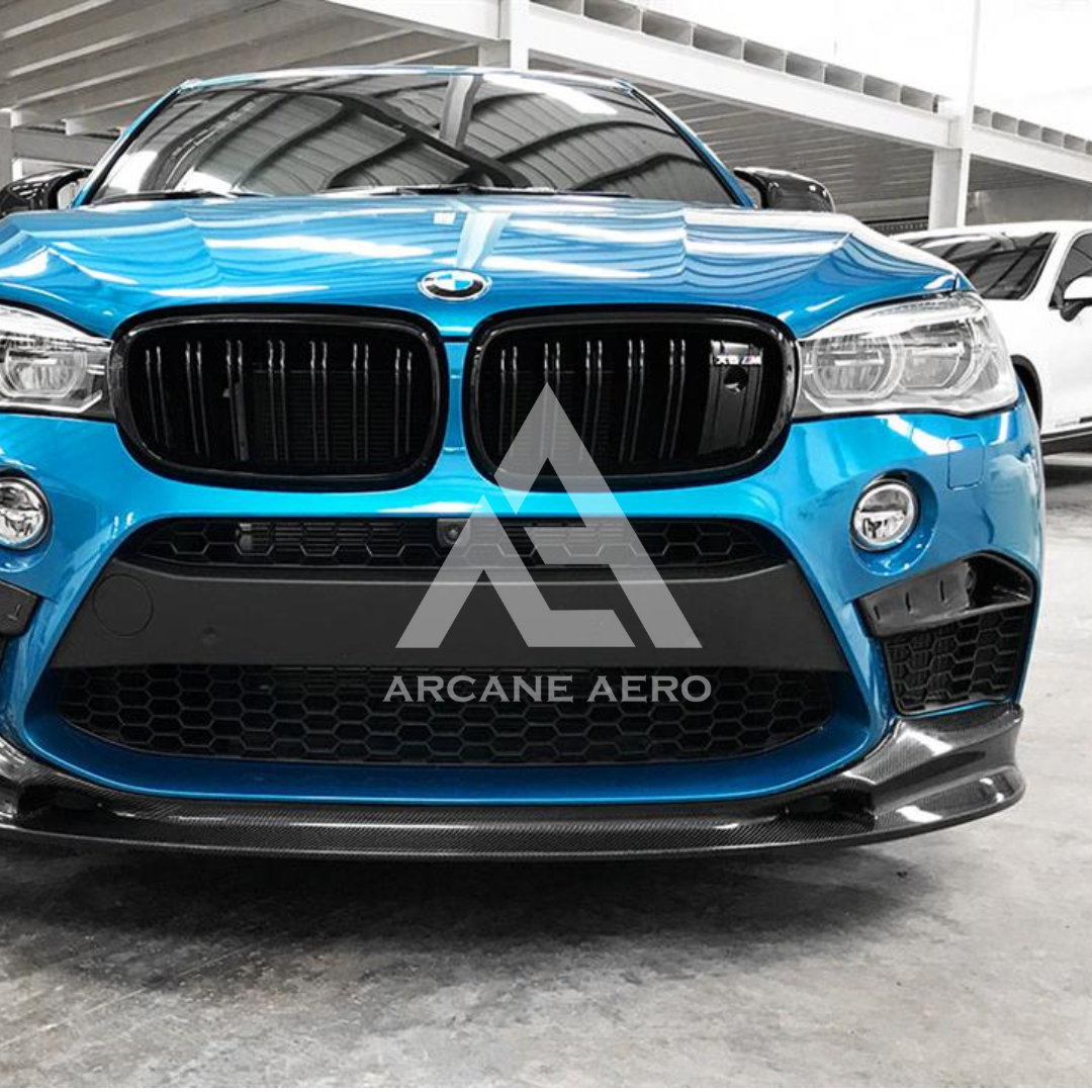 BMW X6M (F86) 3D STYLE CARBON FIBER ARCANE AERO FRONT SPOILER