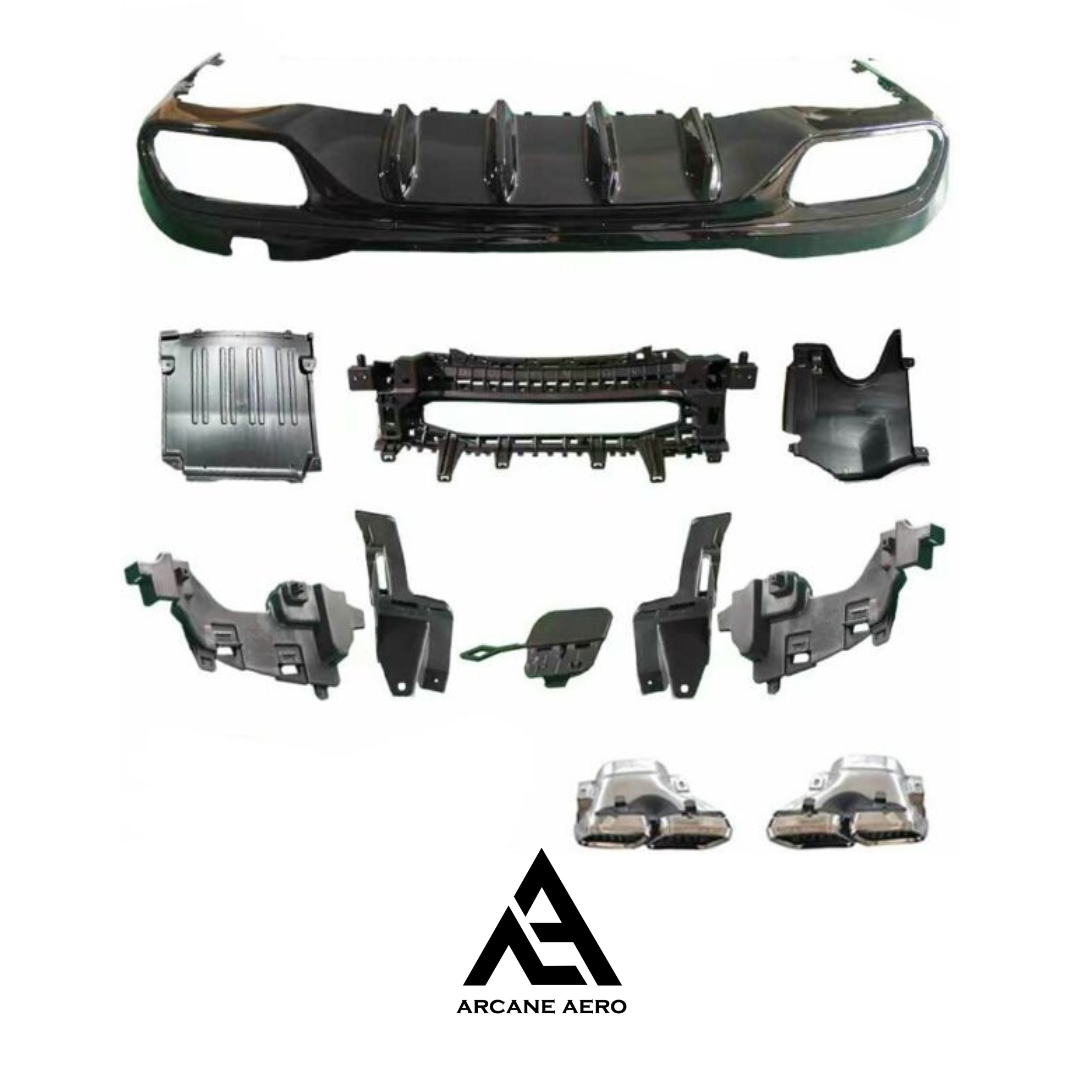 MERC W206 (C-CLASS) (SEDAN) C63S ARCANE AERO STYLE DIFFUSER