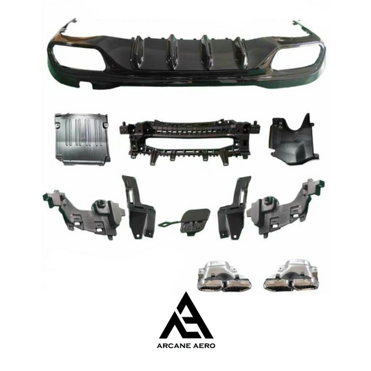 MERC W206 (C-CLASS) (SEDAN) C63S ARCANE AERO STYLE DIFFUSER