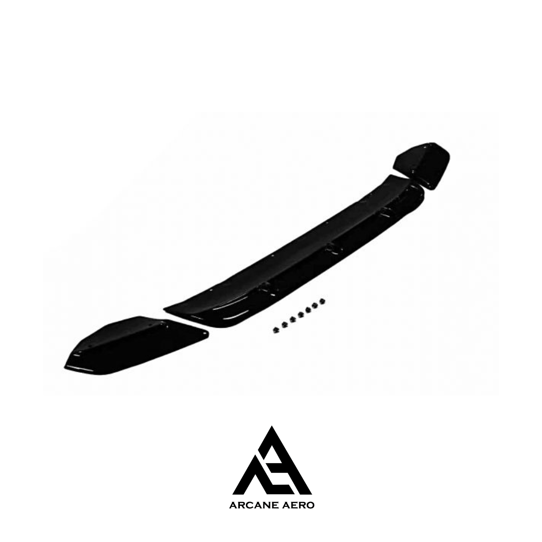 BMW X3M (G01) COMPETITION STK STYLE ARCANE AERO GLOSS BLACK FRONT SPOILER