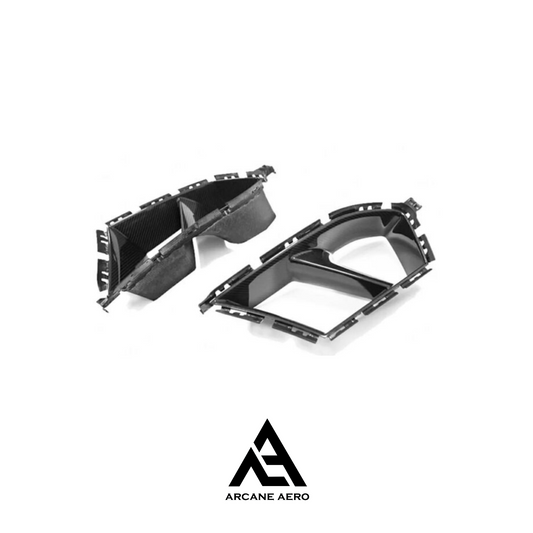 BMW G82/G83 M4 (4-SERIES) DRY CARBON FIBER MP STYLE ARCANE AERO BUMPER AIR INTAKE COVERS