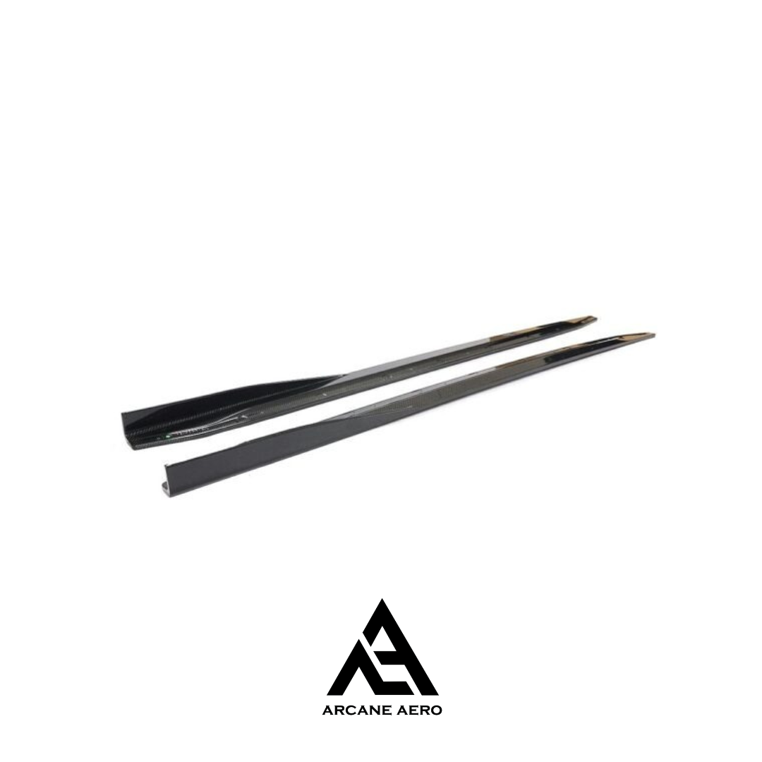 BMW G82/G83 M4 (4-SERIES) DRY CARBON FIBRE AERO STYLE ARCANE AERO SIDE SKIRT EXTENSIONS