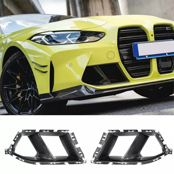 BMW G80 M3 (3-SERIES) CARBON FIBRE MP STYLE BUMPER AIR INTAKE COVERS