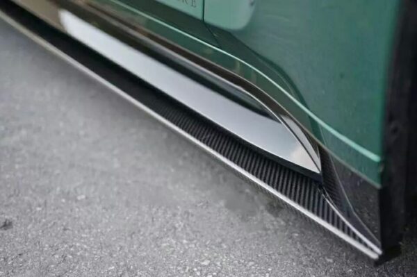 BMW G80 M3 (3-SERIES) CARBON FIBRE 3D STYLE ARCANE AERO SIDE SKIRT EXTENSIONS