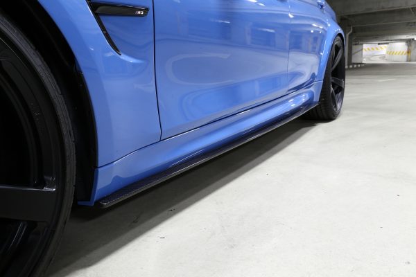 BMW F82 M4 MP STYLE ARCANE AERO CARBON FIBER SIDE SKIRTS EXTENSIONS
