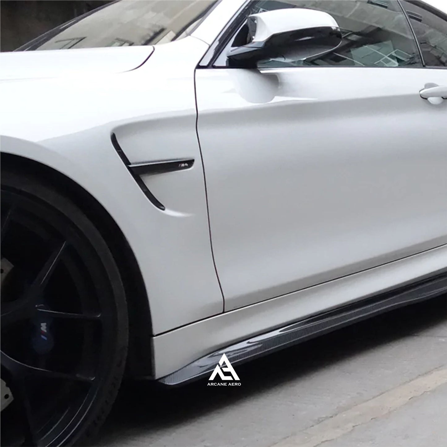 BMW F82 M4 PSM STYLE ARCANE AERO CARBON FIBER SIDE SKIRTS
