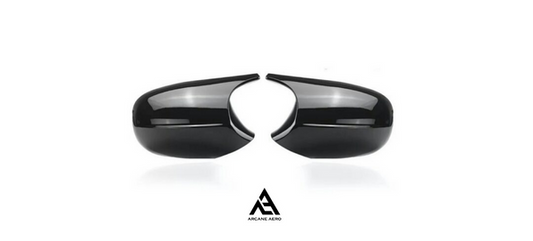 BMW E SERIES (PRE-LCI) ARCANE AERO STYLE GLOSS BLACK MIRROR CAPS