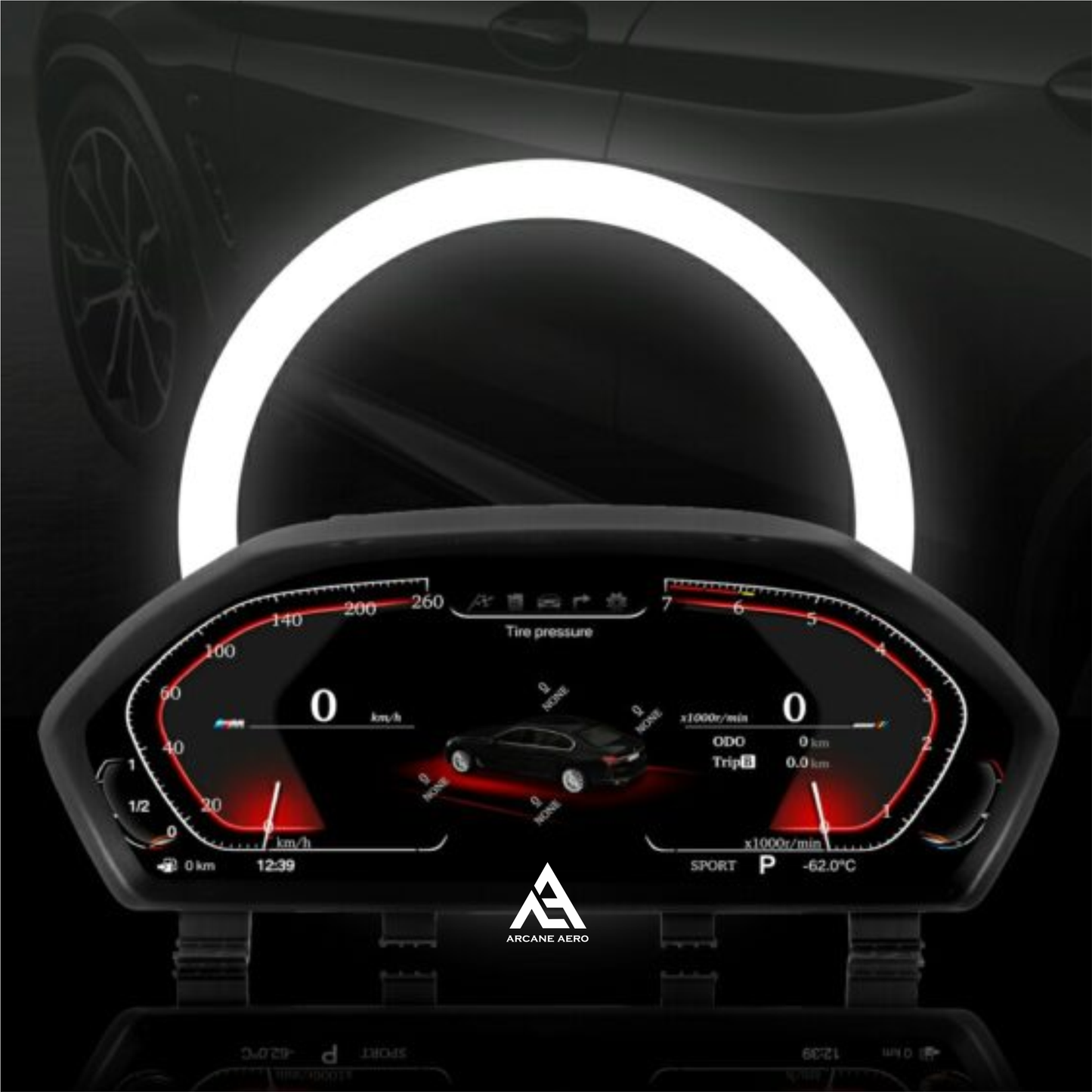 BMW F30 (3-SERIES) ARCANE AERO VIRTUAL COCKPIT LED INSTRUMENT CLUSTER RETROFIT
