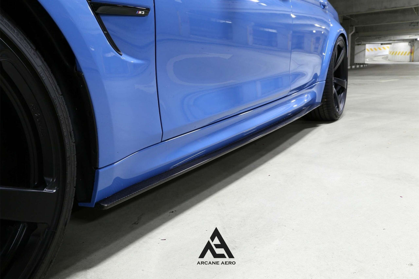 AUDI 8V/8V.2 CARBON FIBRE ARCANE AERO SIDE SKIRT EXTENSIONS