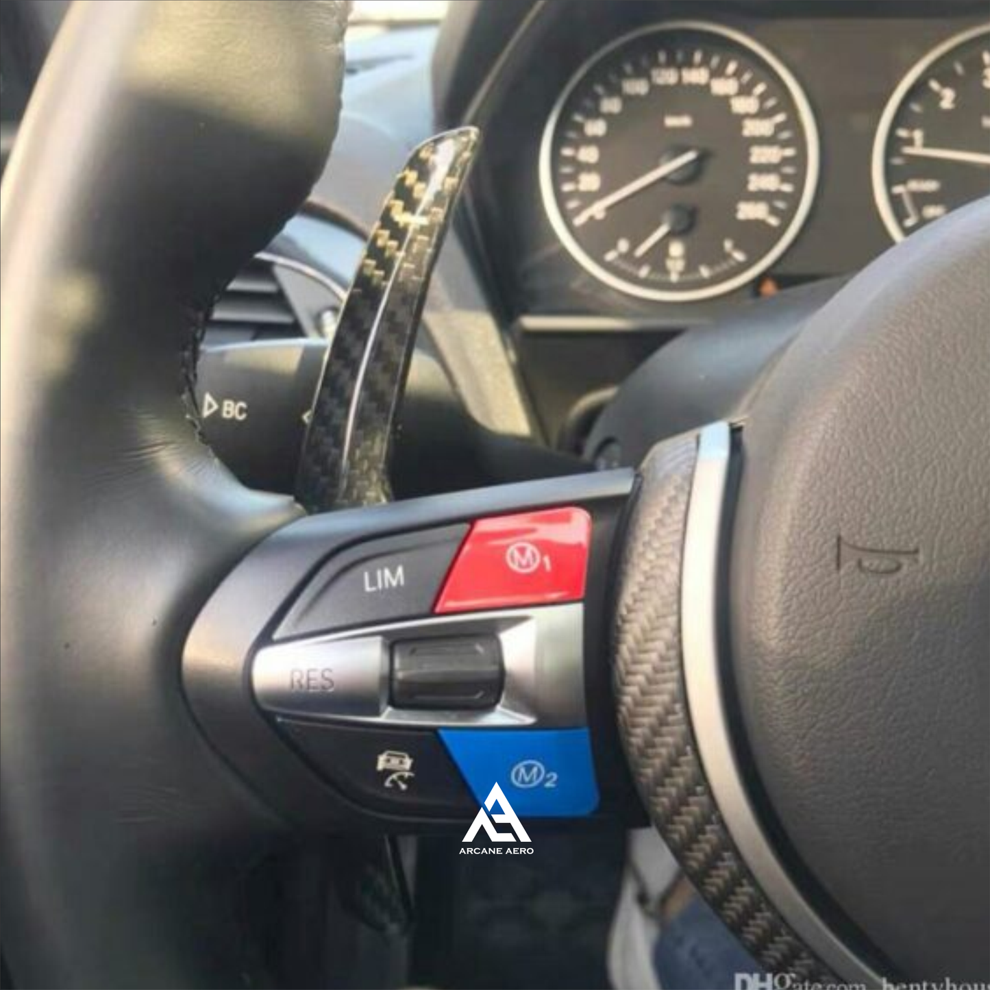 BMW F-SERIES CARBON FIBRE REPLACEMENT ARCANE AERO PADDLE SHIFT EXTENSIONS