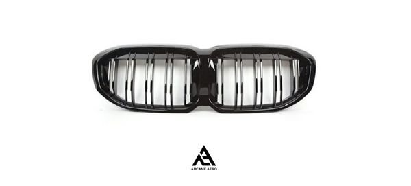 BMW F40 (1-SERIES) DUAL SLAT GLOSS BLACK KIDNEY GRILLES