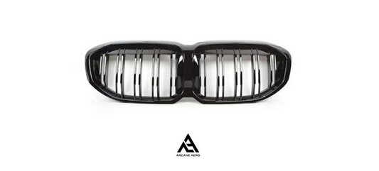 BMW F40 (1-SERIES) DUAL SLAT GLOSS BLACK KIDNEY GRILLES