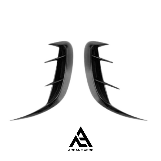 MERC W206 (C-CLASS) COUPE ARCANE AERO REAR BUMPER CANARDS