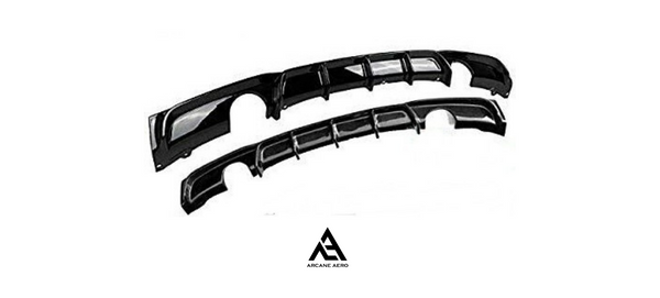BMW F30 ARCANE AERO STYLE GLOSS BLACK PLASTIC DIFFUSERS