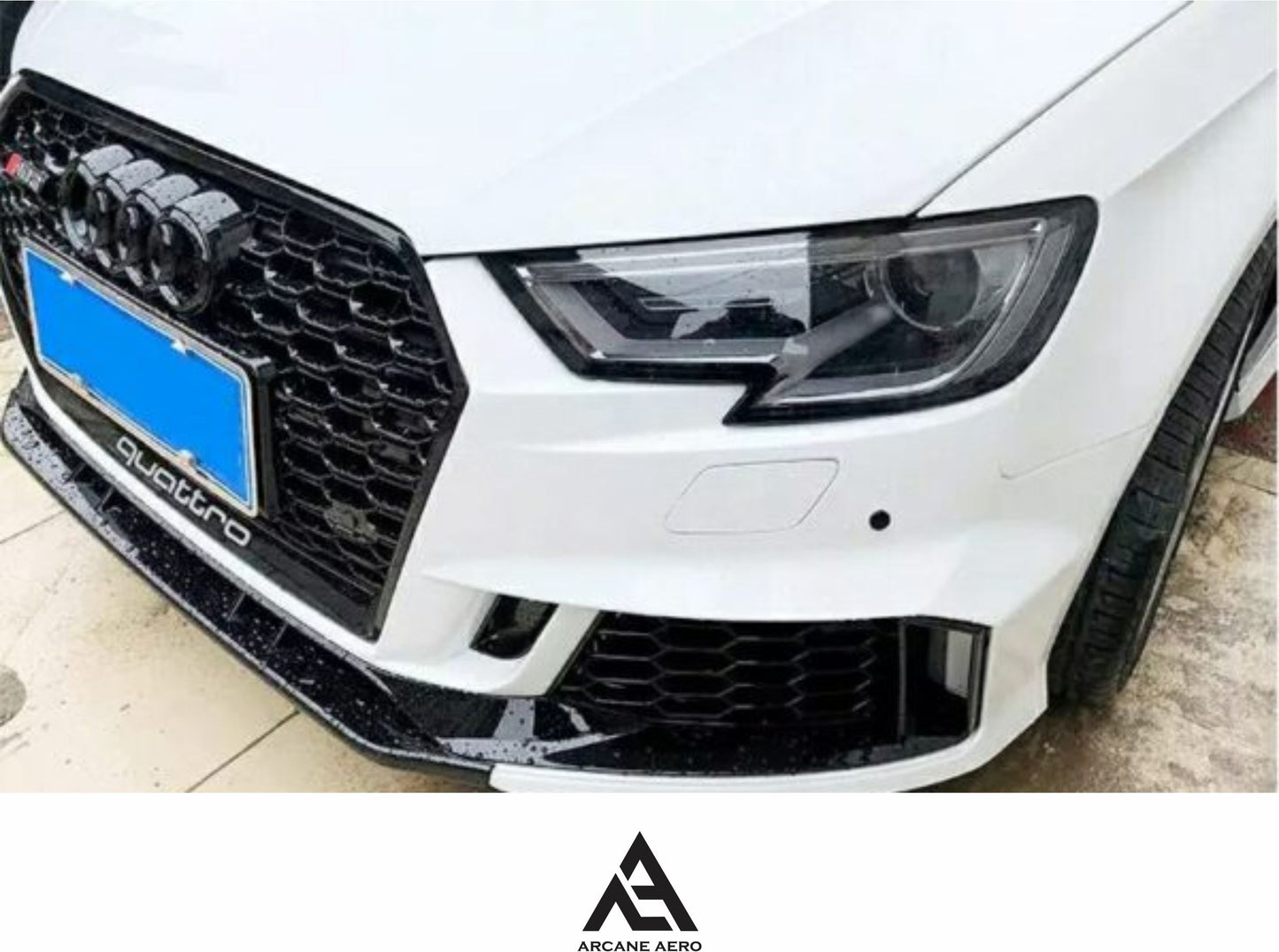 AUDI RS3 8V.2 ATB STYLE ARCANE AERO FRONT ADD-ON SPLITTER