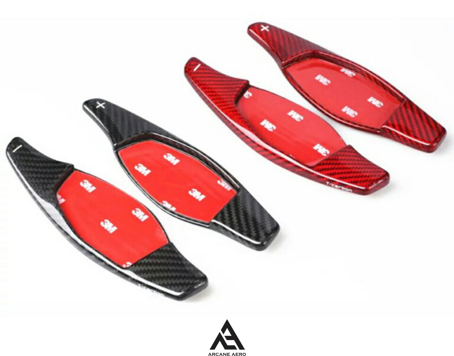 AUDI RS MODELS (NEW GEN) 100% GENUINE CARBON FIBER BATMAN STYLE ARCANE AERO DSG PADDLE SHIFT EXTENSIONS