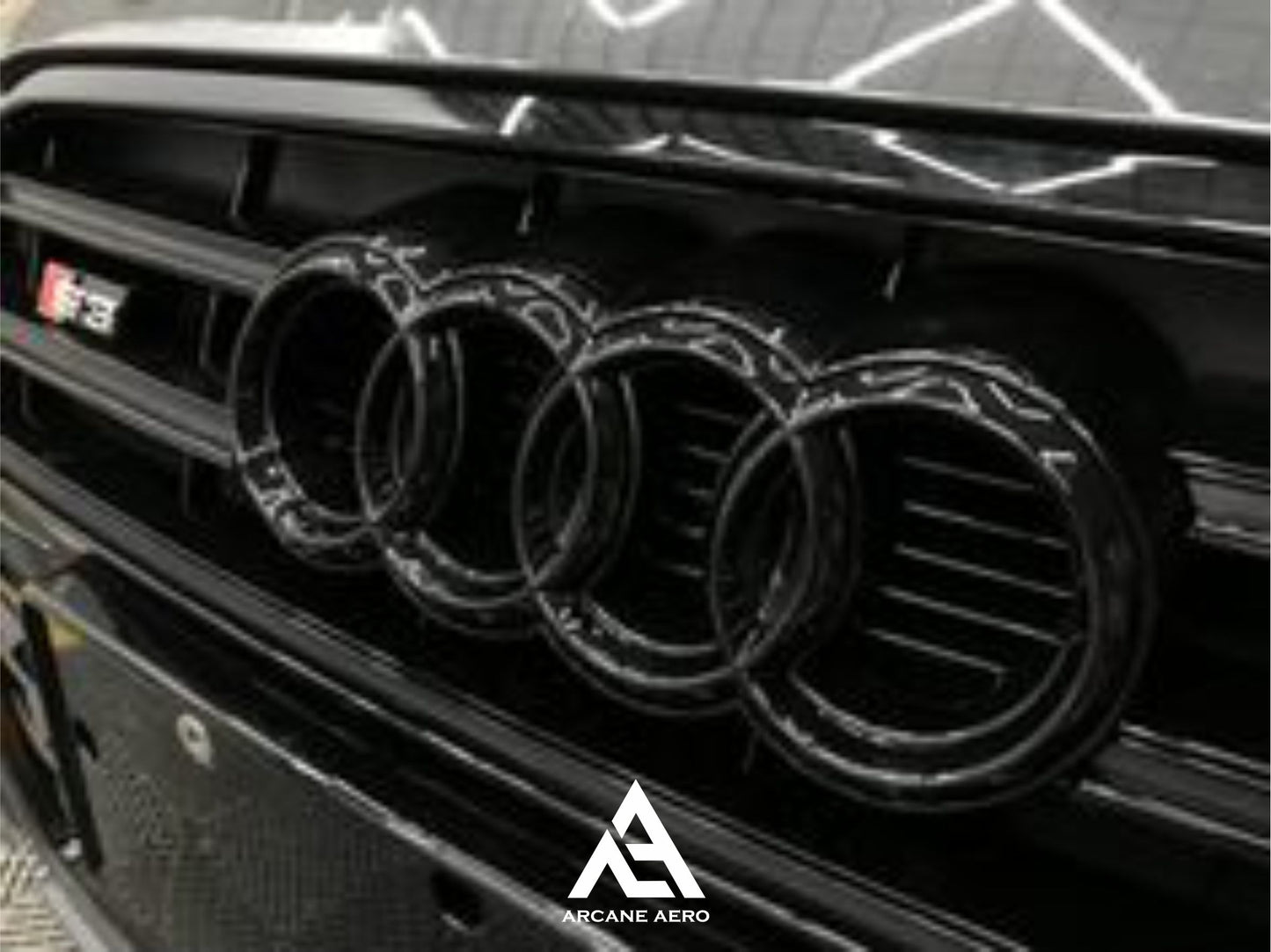AUDI RING ARCANE AERO GRILLE EMBLEM