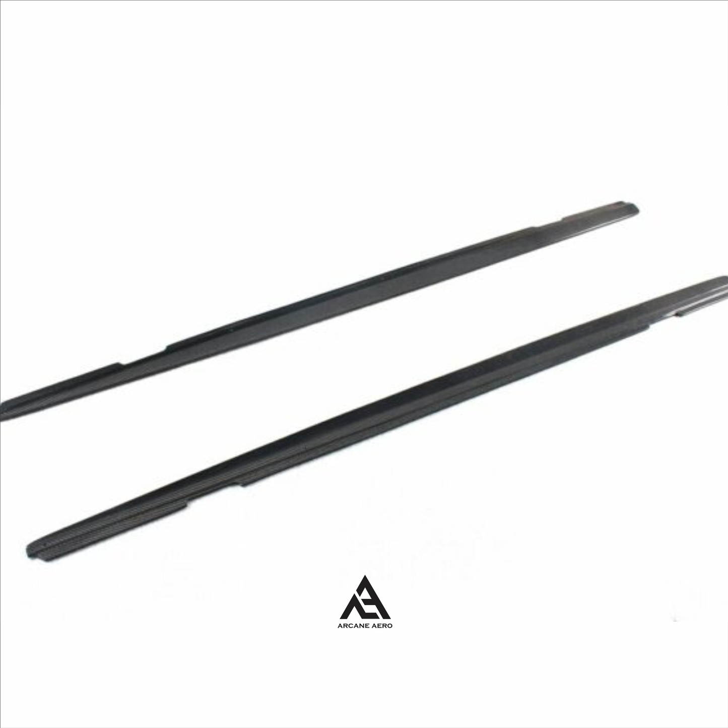 BMW F22 (2-SERIES) PERFORM STYLE GLOSS ARCANE AERO BLACK SIDE SKIRT EXTENSIONS