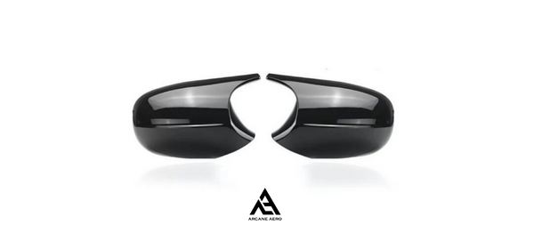 BMW E SERIES (LCI) ARCANE AERO STYLE GLOSS BLACK MIRROR CAPS
