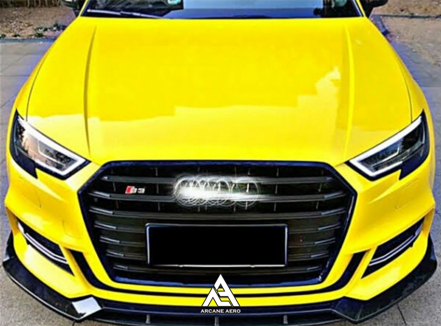 AUDI A3 (8V/8V.2) ARCANE AERO MAX STYLE FRONT SPOILER