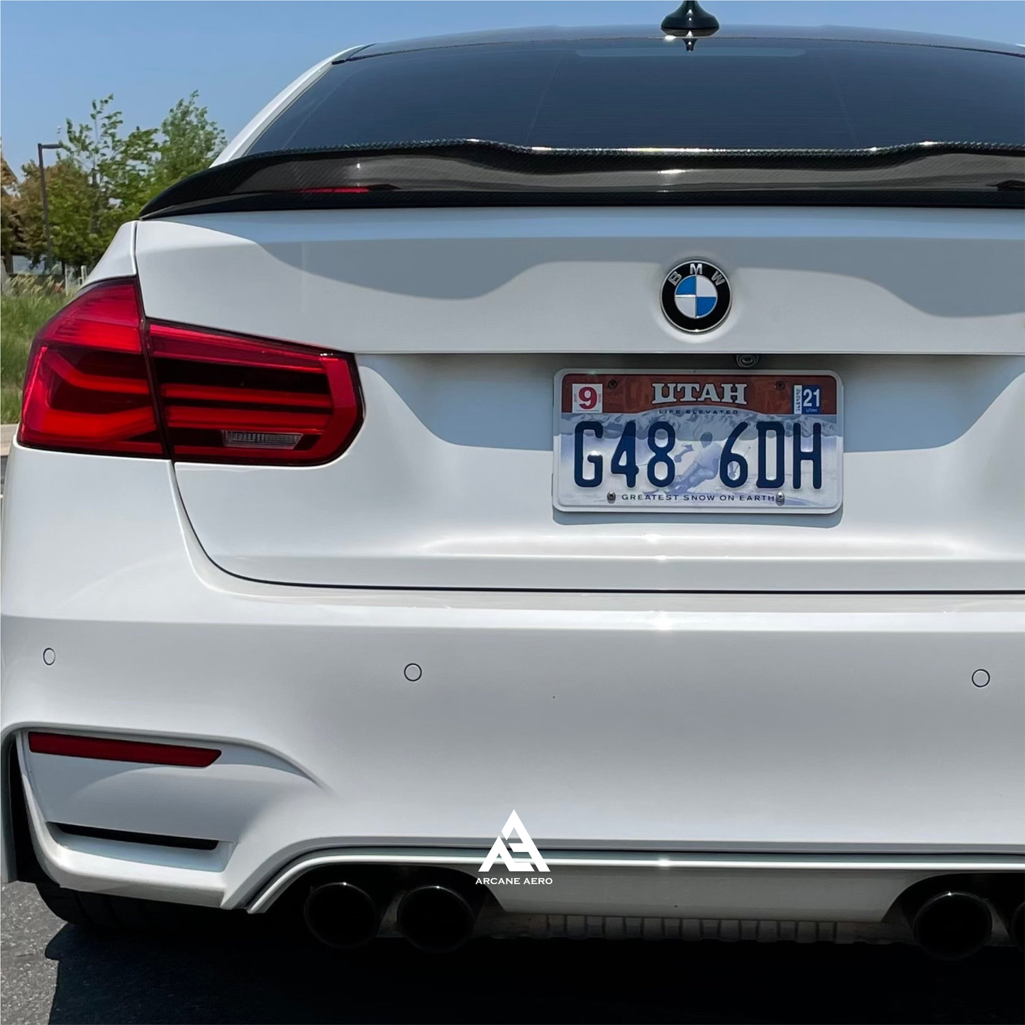 BMW F30 (3-SERIES) M4 STYLE CARBON FIBER ARCAN E AERO BOOT SPOILER